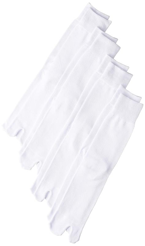 [ノバノバ] メッシュ靴下 男振り(おとこっぷり) 指付 4足組 メンズ HS776