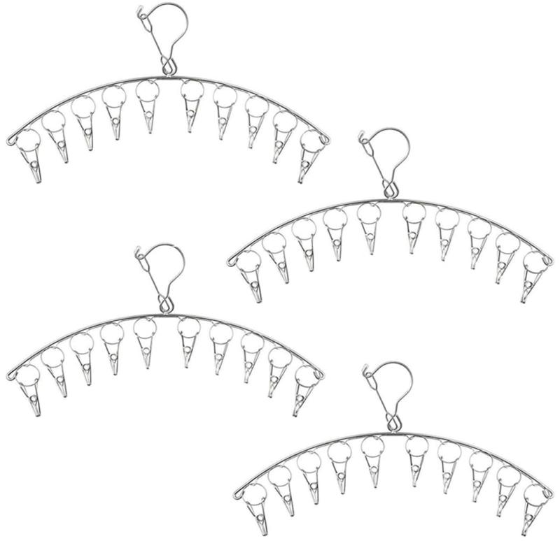 Tazive ピンチハンガー 折り畳み 物干しハンガー 洗濯ハンガー ハンガー ステンレス ピンチ ハンガー ステンレスハンガー 強力収納 錆防止 靴下/下着/タオル/ブラジャー/ネクタイなどの小物