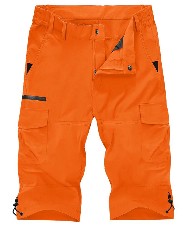 ハーフパンツ メンズ 7分丈 ゴルフパンツ 速乾 撥水 トレッキングパンツ アウトドアショートパンツ 登山 釣り 作業着 半ズボン 夏