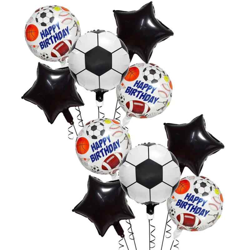 誕生日 風船 飾り付け happy birthday ガーランド 風船 バルーン サッカー 10点 特大 3D 野球 ラグビー サッカーテーマ スポーツパーティー サッカーパーティー 子供の日 バースデー 装飾 デコレ