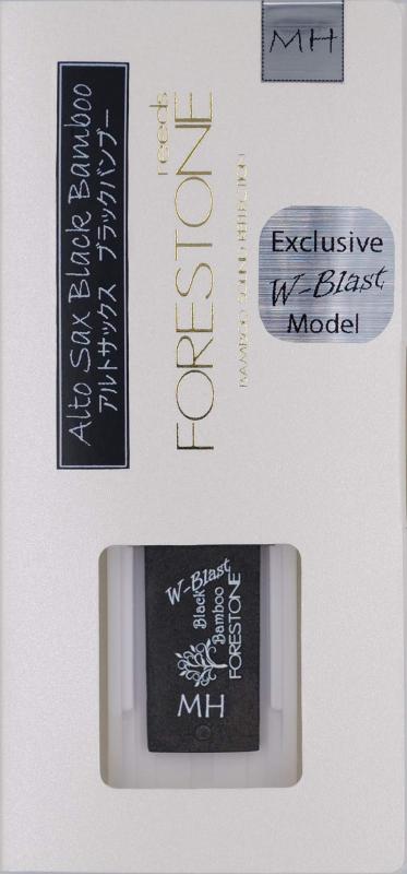 FORESTONE フォレストーンリード Black Bamboo W-Blast アルトサックス用 【硬さ：MH ミディアムハード】 FBWAMH通常モデルでは裏面（マウスピースとの接地面）側のみのブラスト加工を表面にも施したモデル両面へのブラスト加工より通常モデルよりもブライトなサウンド