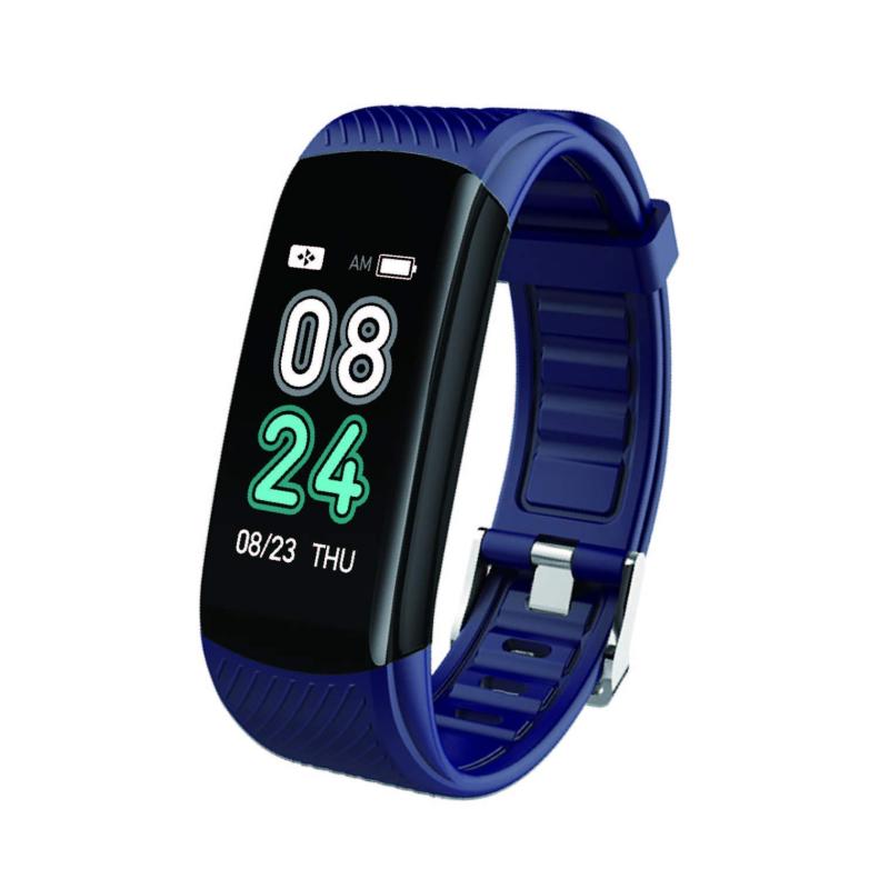 [アリアス] スマートウォッチ 防水 歩数計 心拍計 トレーニング 機能付き WW19041S-BU メンズ ブルー