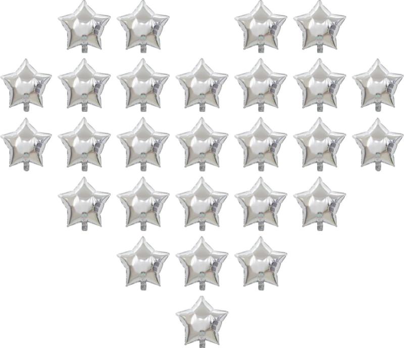 50 pcs star バルーン 風船セット 12.5CM, アルミホイルバルーン 子供の誕生日,記念日,ベビーシャワー,結婚式,受付会,アフターパーティー,卒業式および学校または幼稚園の入場イベントのため