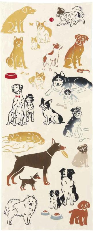 Other - kenema 手ぬぐい注染 生きものfavoriteDog 36×90cm