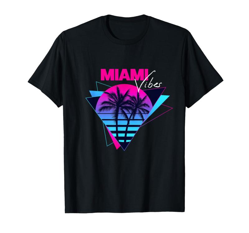 Cool Summer Miami Beach Paradise, Miami Vibes Illustration Tシャツ