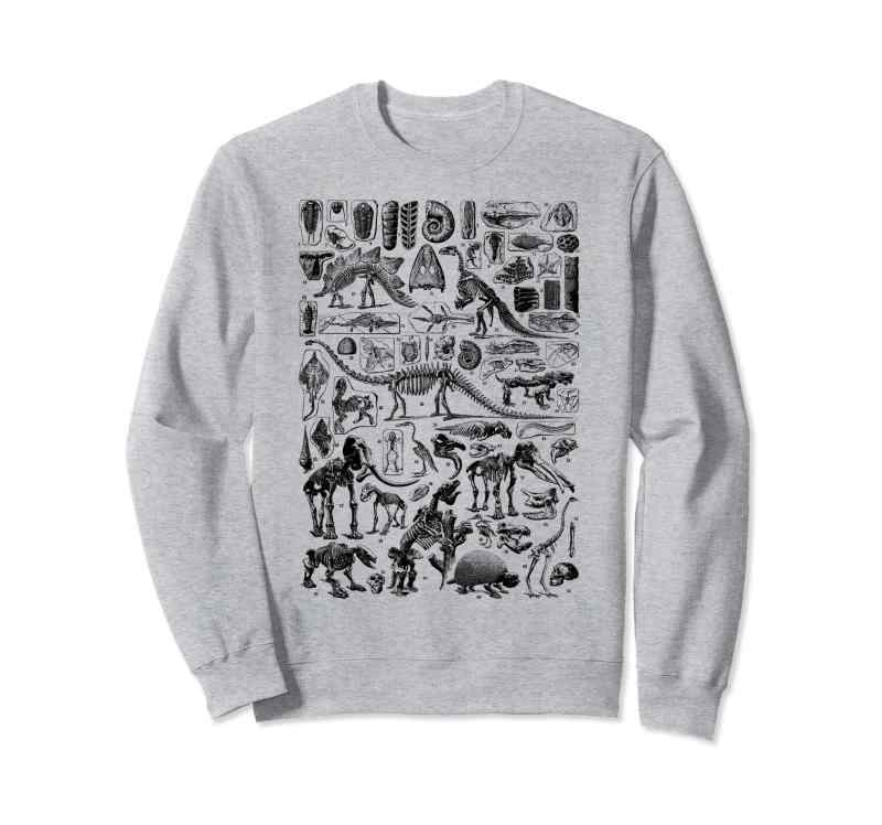 恐竜の化石 T-Rex 古生物学 ヴィンテージ 考古学 ギフト トレーナー(3.0)