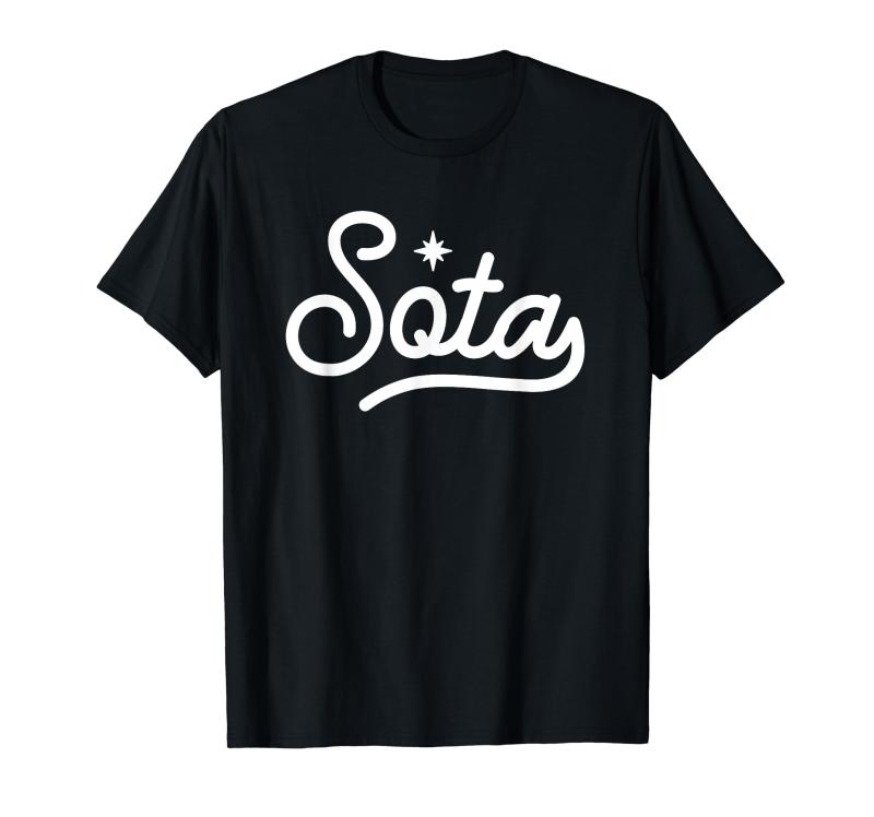 クラシックなミネソタ・ソタ州スクリプト 北極星 Tシャツ