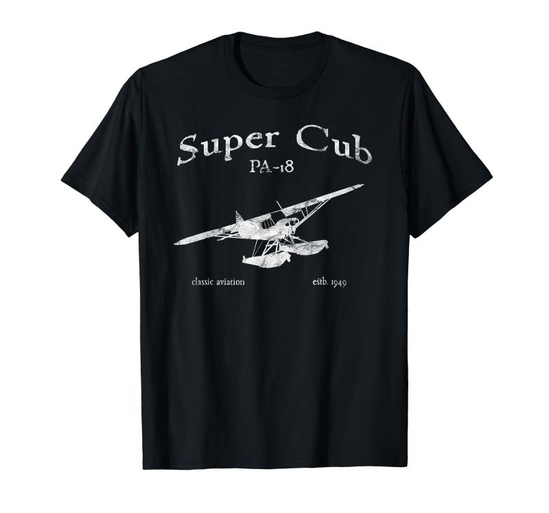 Rakuten - PA-18 スーパーカブ飛行機 クラシック ヴィンテージ 飛行機 パイロット Tシャツ