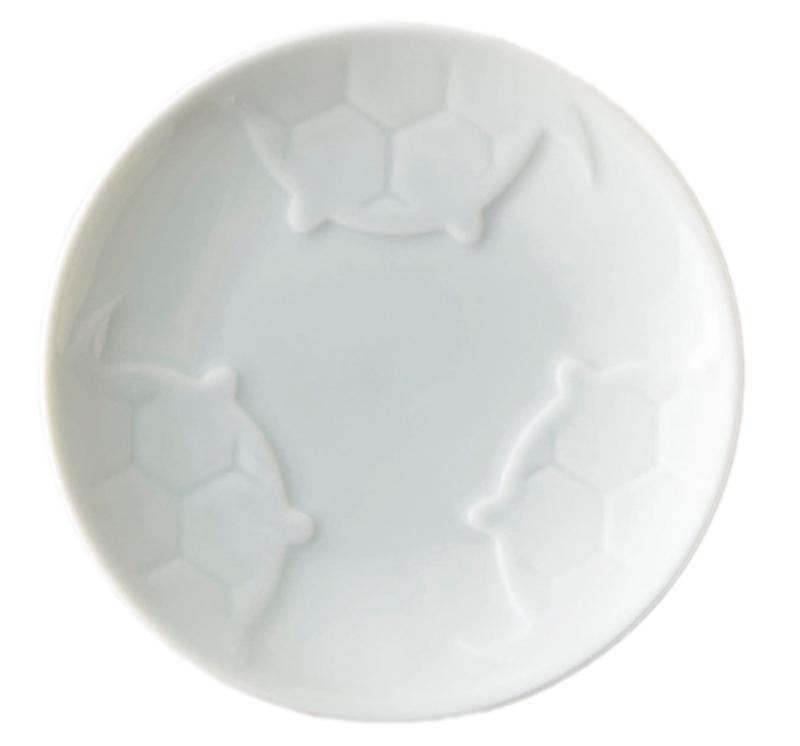 enngi紋 小皿 レリーフ 亀