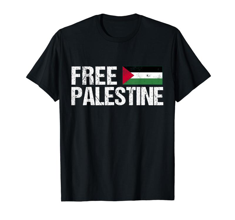 Free Palestine パレスチナの旗無料パレスチナ Tシャツ
