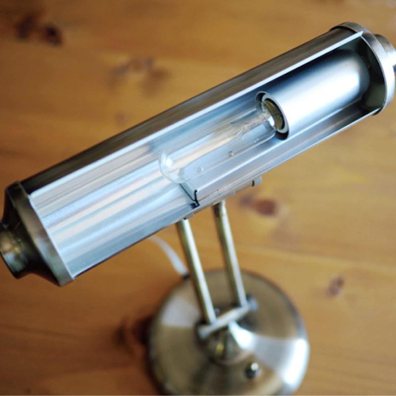 インターフォルム デスクライト LT-4948GD ロシェリ 白熱球付 ゴールド アンティーク ヘアライン レトロ