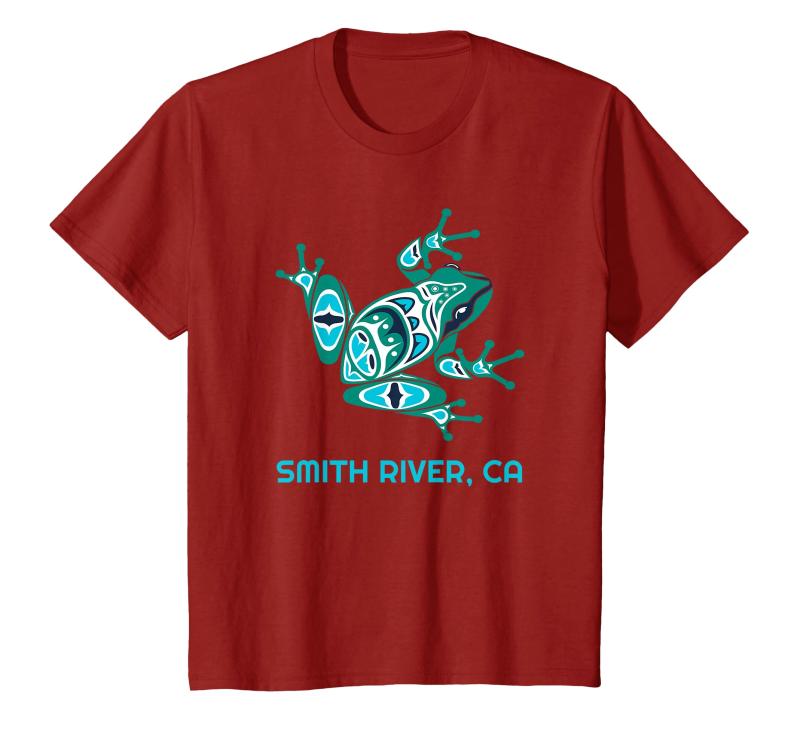 Smith River CA Frog Pacific NW ネイティブアメリカン インディアン Tシャツ