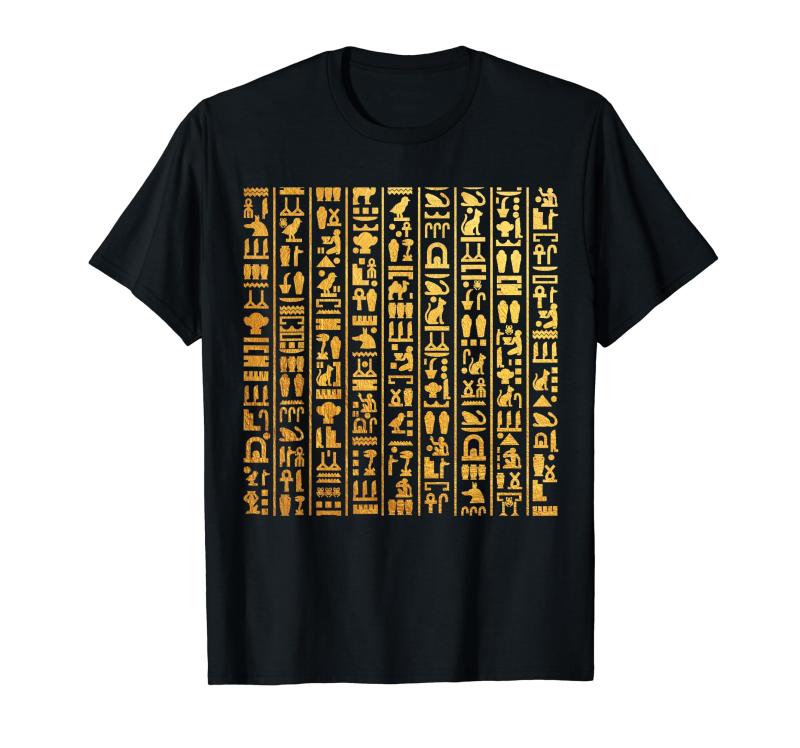 ファラオのエジプトヒエログリフ言語 - 古代エジプト Tシャツ
