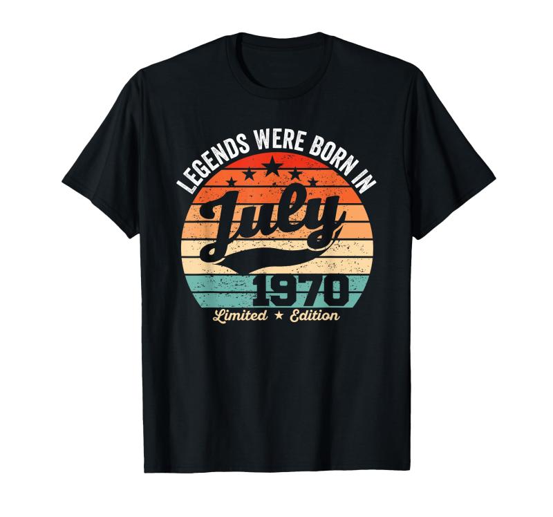 ヴィンテージ54歳の誕生日レジェンドは1970年7月に誕生しました。 Tシャツ