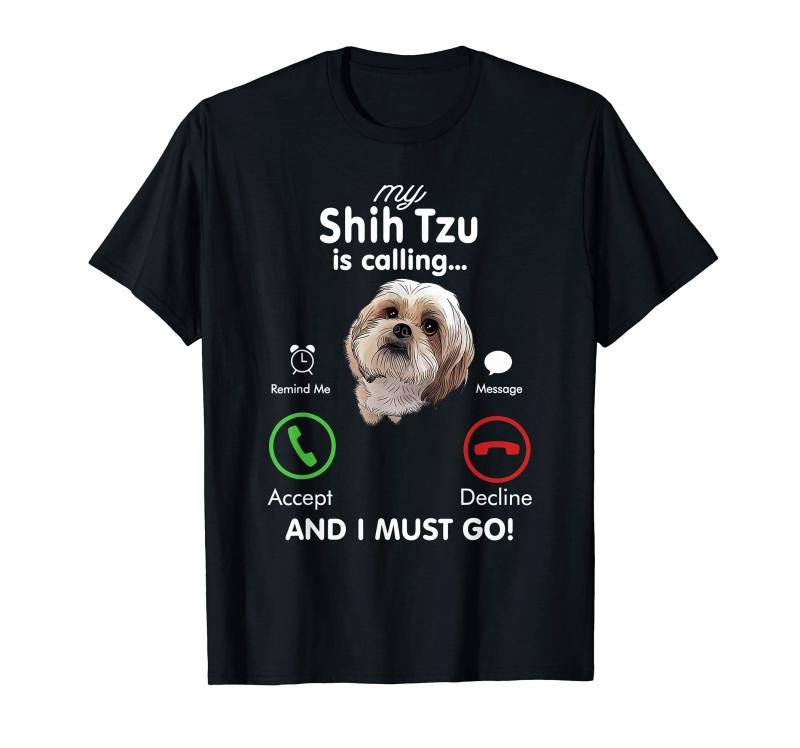 乐天商城 - My Shih Tzu is Calling おもしろギフト シーズー 母 誕生日 Tシャツ