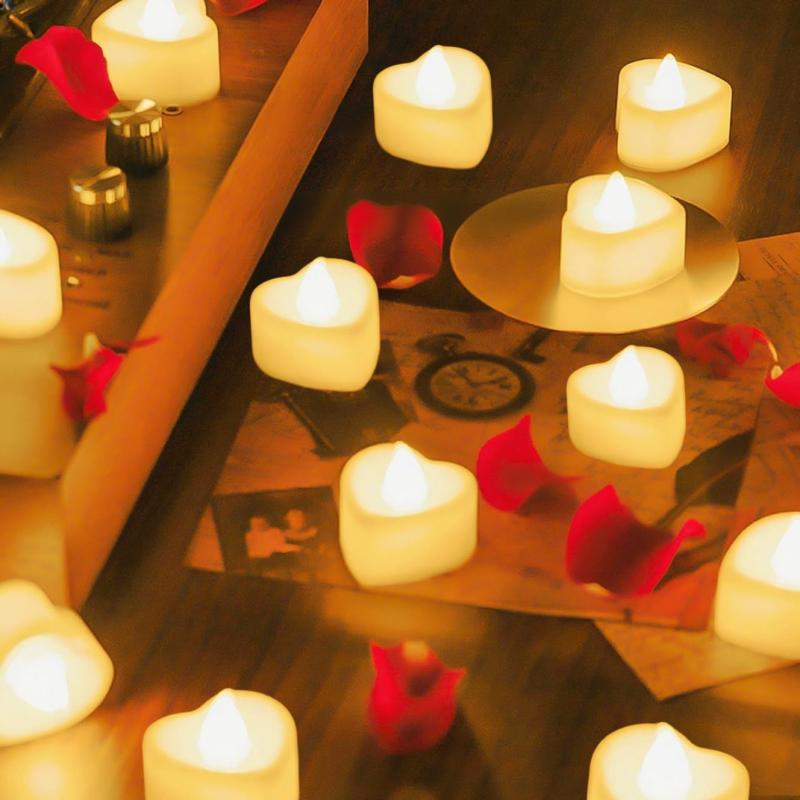 LEDキャンドルライト クリスマス飾り ハロウィン 癒しの灯り 暖色 無香料 火を使わない ナイトラ ...