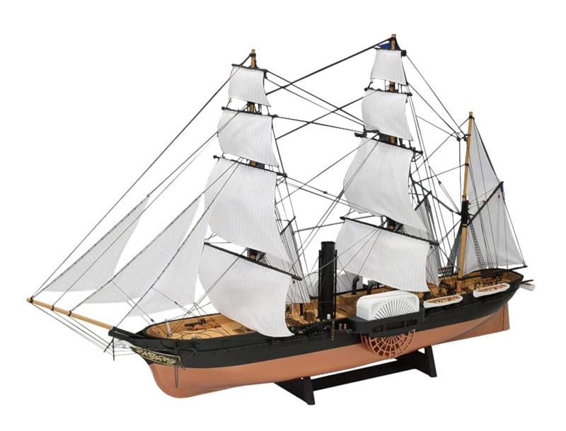 ウッディジョー 1/120 黒船サスケハナ 展帆タイプ 模型製模型 組み立てキット