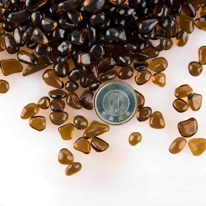 Charmoon アクアリウム 水槽 飾り石 6-8mm カラフル 彩り ガラス クリスタル 底砂 砂利 DIY 園芸