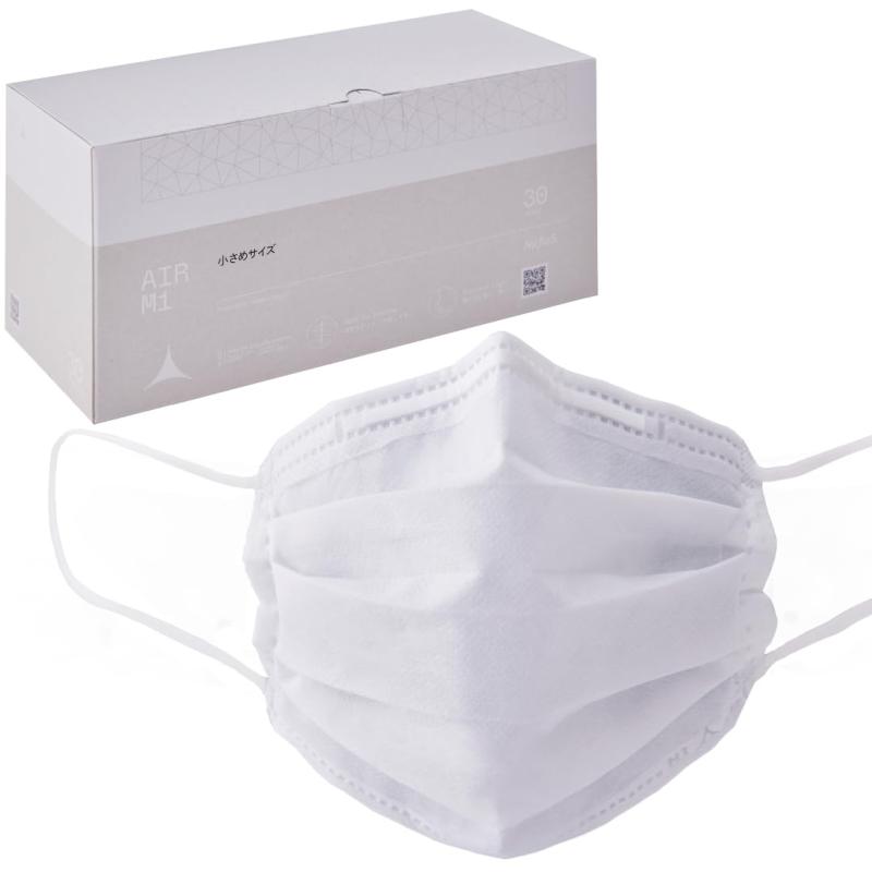 [ナフィアス] AIR M1 エアーエムワン マスク 日本製 信州大学繊維学部共同開発ナノファイバーフィルター を採用 30枚入 PM2.5・花粉99%捕集