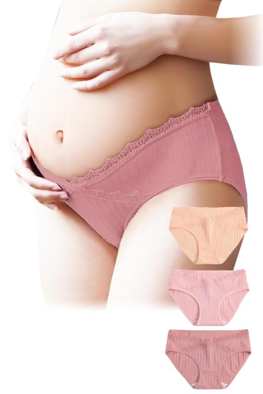 [Lino Ulu] 3枚セットxママの声から生まれたx産前産後も使えるマタニティショーツ【お腹を圧迫しないx動きやすいxズレにくいx伸縮性バツグンx上品なデザイン】 マタニティショーツ 【妊娠初期から産後まで使える】体型変化に対応できるロ...