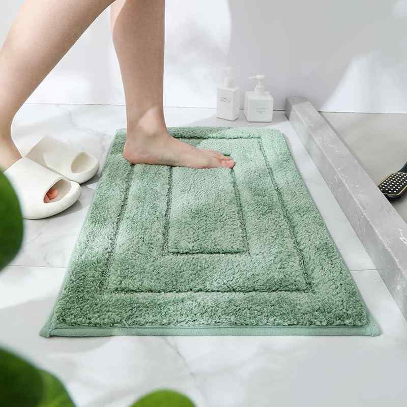 Makuru バスマット 洗える 速乾 大判 人気 おしゃれ マイクロファイバー お風呂マット 足拭 滑り止め 吸水 洗面所 浴室 キッチン ドア あしふきマット 玄関 お風呂用品