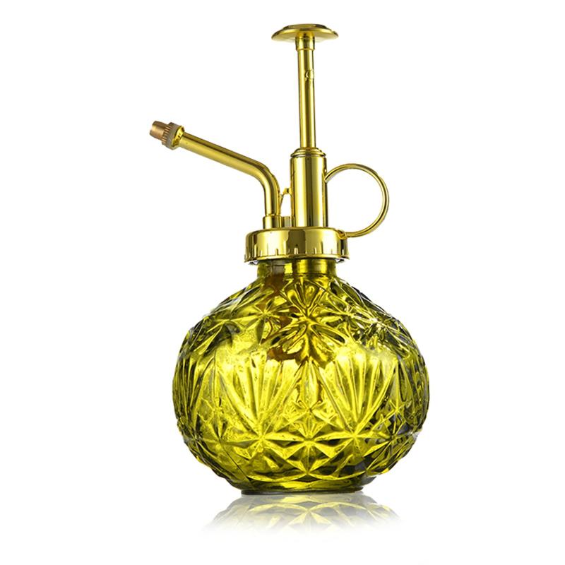 LanQii 霧吹き じょうろ 240ミリリットル ガラス 植物 園芸 アンティーク調 インテリア アウトドア おしゃれ 観葉植物 掃除 スプレー 水差し 散水 安定した散水が行える ガーデニング 水やり