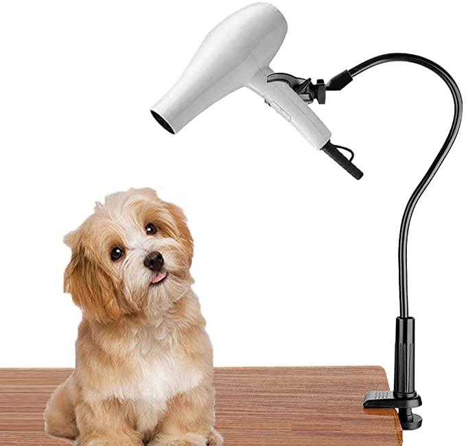 ドライヤースタンド ドライヤーホルダー 犬用 洗面所 両手解放 便利使用 360℃回転可能 長さ調節可能 AB..