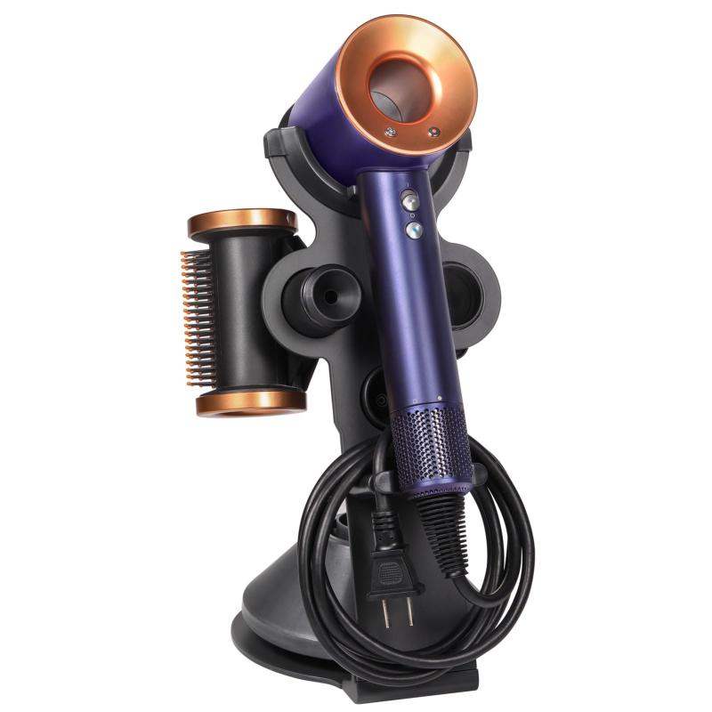 Cobby ダイソン向けドライヤースタンド ホルダー ドライヤー置き 磁気式ツール収納 炭素鋼製 バスルーム 化粧台用