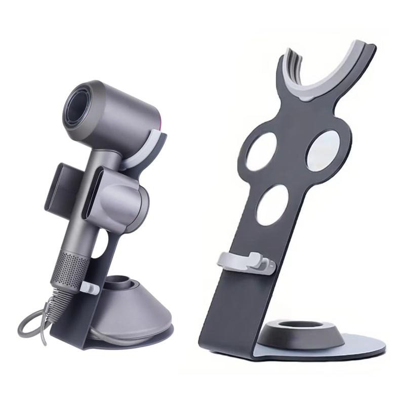 WHWKOP ダイソンドライヤーに適用 ホルダー ドライヤー 収納 スタンド 置き台 収納 インストールなしdysonドライヤーに対応 卓上ホルダー ドライヤー置き holder ヘアードライヤー 理容室 理髪