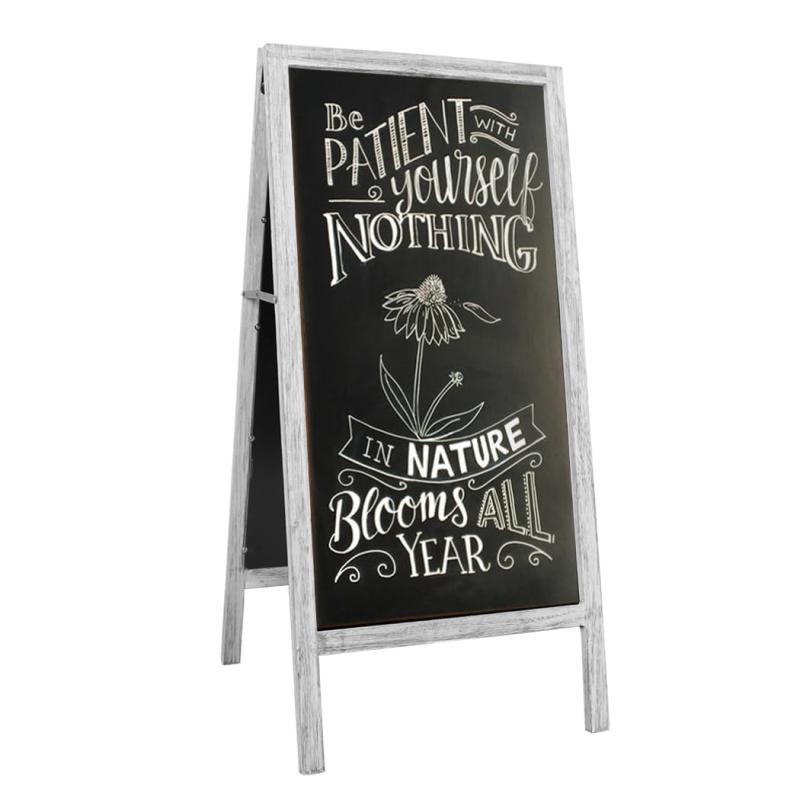 Susire ブラックボード a型看板 店頭 立て看板 両面 メニューボード 屋外 マグネット 黒板ボード スタ..