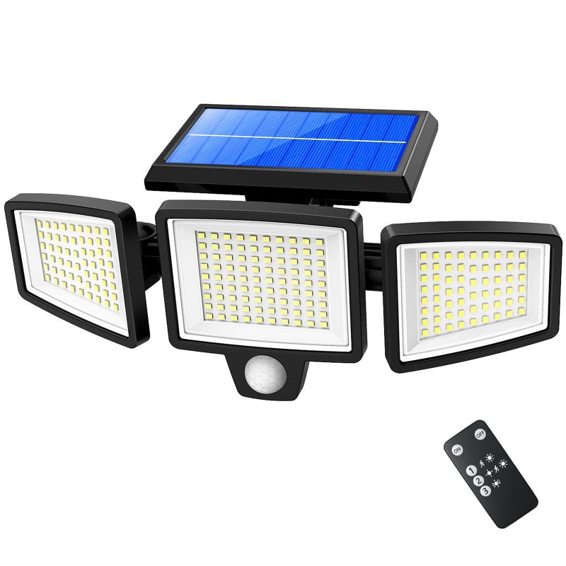 ソーラーライト 屋外 防水 【2025初売り 2200mAh大容量 3面発光＆超高輝度210LED 光束最大2500ルーメン】 センサー ソーラー 人感 3つ知能モード 超高輝度 360°角度調整可能 防犯 自動点灯/消灯 ガ