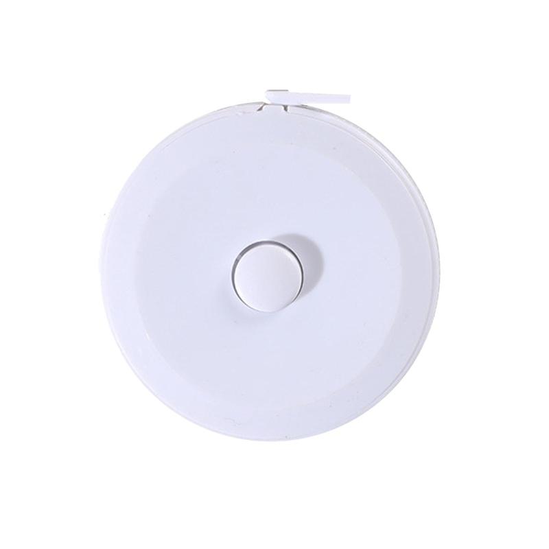メジャー 巻き尺 1.5cm 軽量 PVC 裁縫 洋裁 定規 手芸 インチ センチ 実用性が高 巻取りボタン付き ワ..