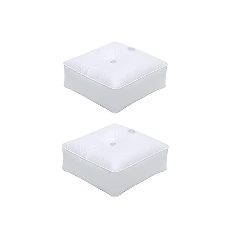 Lasando のぼり用 ウォーターウェイト マルチウエイト 注水式 ウェイトバッグ のぼりポール立て台 重り 重し袋 ビーチパラソル 固定用 強風対策 (2個方形)