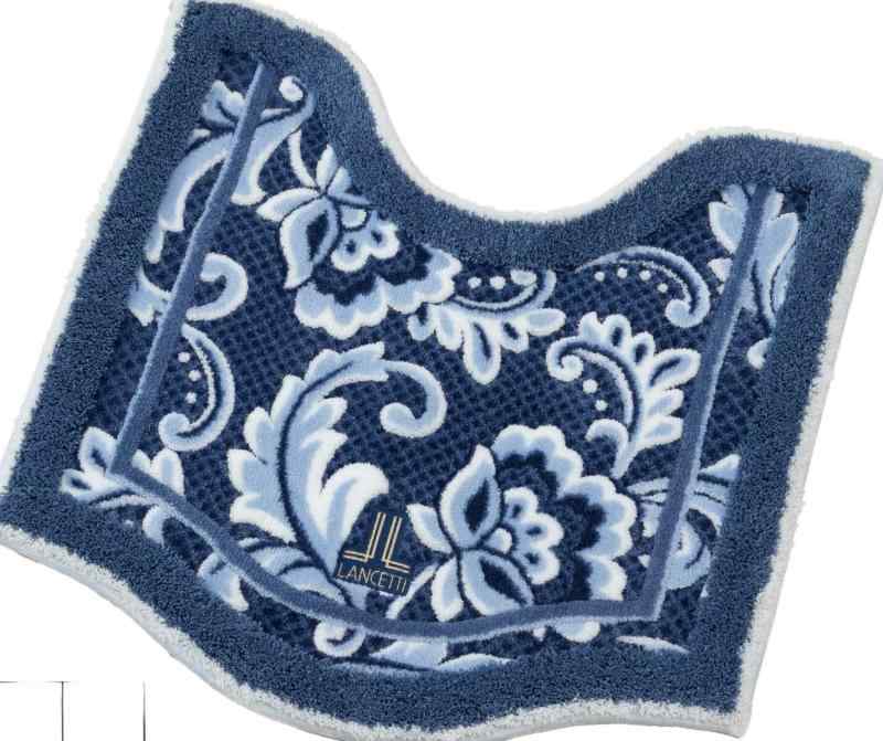 トイレマット 約65×65cm ブルー センコー LANCETTI ピッツオ トイレマットランチェッティ センコー