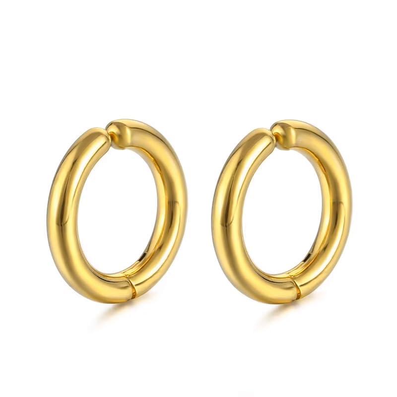 LUXSTAR フェイクピアス 3カラー 3サイズ 両耳セット 金属アレルギー対応 サージカルステンレス メンズ レディース