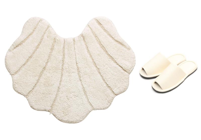 コットン製 シェル トイレマット