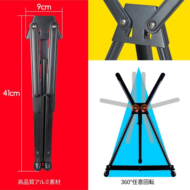 MEEDEN 卓上イーゼル メタルイーゼルスタンド ペイント&ディスプレイ用 アルミニウムデスクトップアートペインティングイーゼル