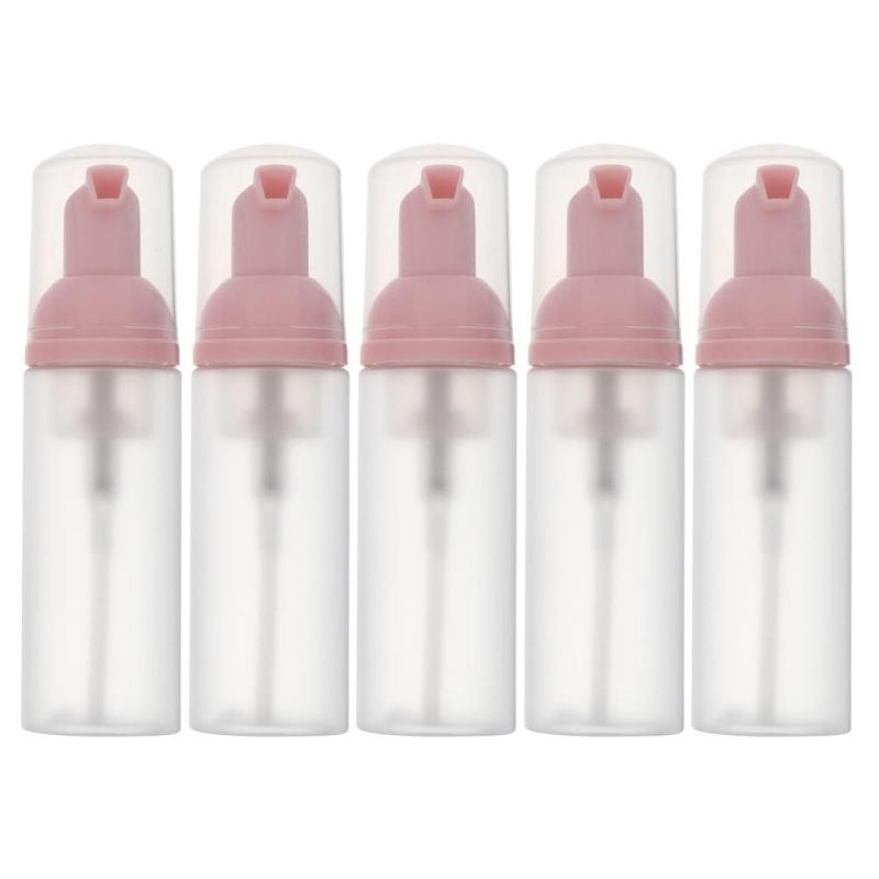 FRCOLOR バブルボトル バブルボトル ラインストーンの手鏡 泡ソープディスペンサー 液体石鹸ボトル 発泡旅行 泡立つ洗顔料 携帯用発泡ボトル 家庭用発泡容器 プラスチック ピンク