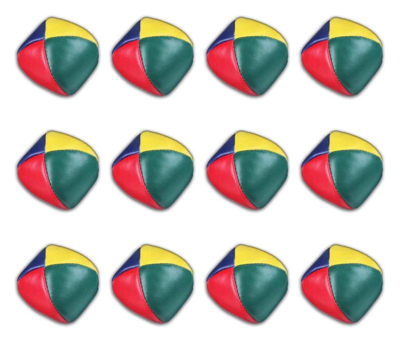 TK.Felly ジャグリング ボール カラフル お手玉 12個 セット 大道芸 余興 練習 サンドボール かくし芸 (1ダース セット)