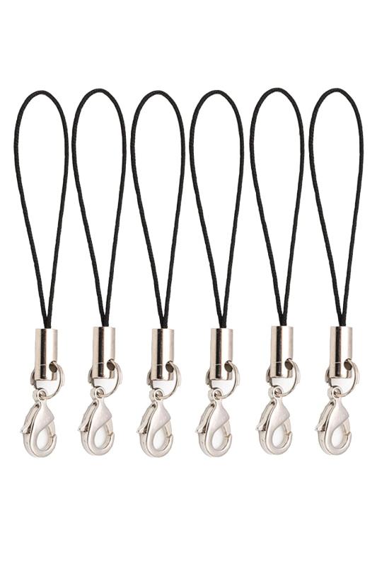 [LIKENNY] カニカン付携帯ストラップ フック付きストラップ アクセサリ パーツ カニカン 手つくり 自作..