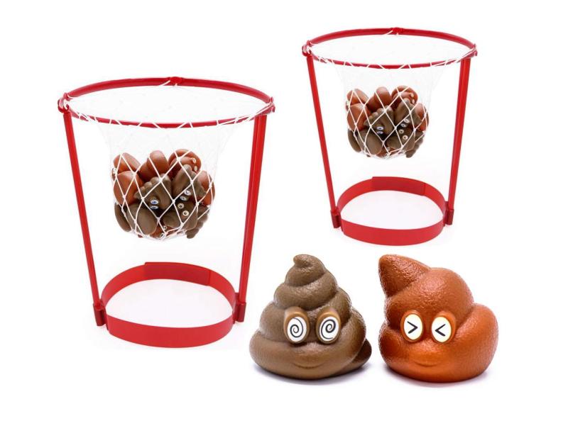 玉入れ ゲーム ヘッドバンド バスケット ゴール 2セット うんち ボール バスケットボール [並行輸入品](3.0)