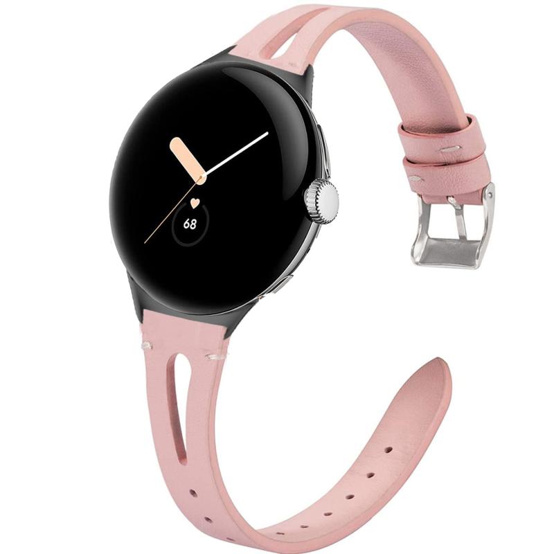 Lamshaw Google Pixel 時計 バンド, 超薄型ヴィンテージ レザー 本革 高耐久性 交換バンド ベルト 対応 Google Pixel watch/pixel watch 2/pixel watch 3(41mm)ウォッチ
