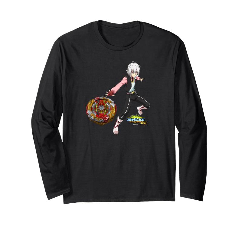 ベイブレードバースト スパーキング 紅シュウ＆ワールドスプリガン 長袖Tシャツ