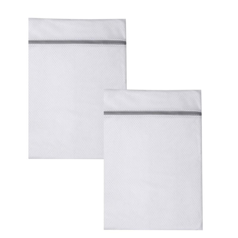 XuJJJJunB 洗濯ネット セット 角型 2枚17*20cm ドラム式洗濯機・乾燥機対応 旅行・収納用 細かい網目 メッシュ 丈夫 耐久性 型崩れ防止 絡み防止(3.0)