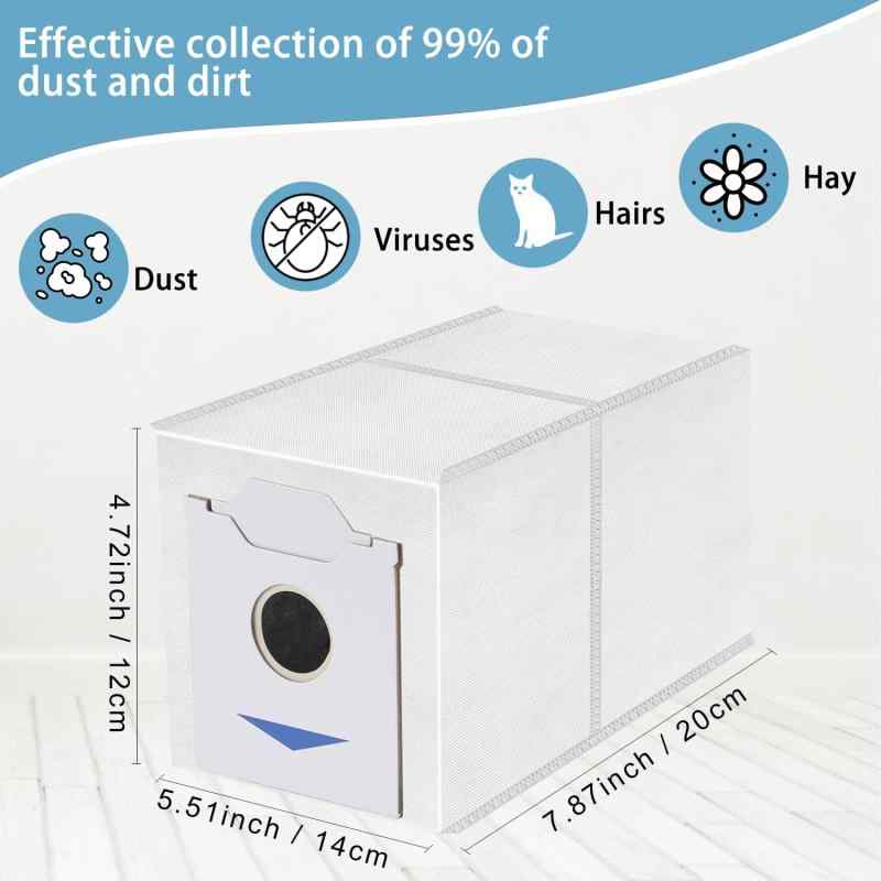 エコバックス 紙パック DEEBOT N30 シリーズ 用 エコバックス 【10枚】 ダストパック DEEBOT N30 Pro Omni 紙パック ダストボックス交換用エコ紙パック 【抗菌性能付き】 ECOVACS DEEBOT 床用ロボット掃