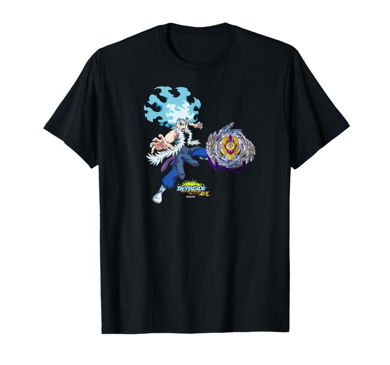ベイブレードバースト スパーキング 白鷺城ルイ＆レイジロンギヌス Tシャツ