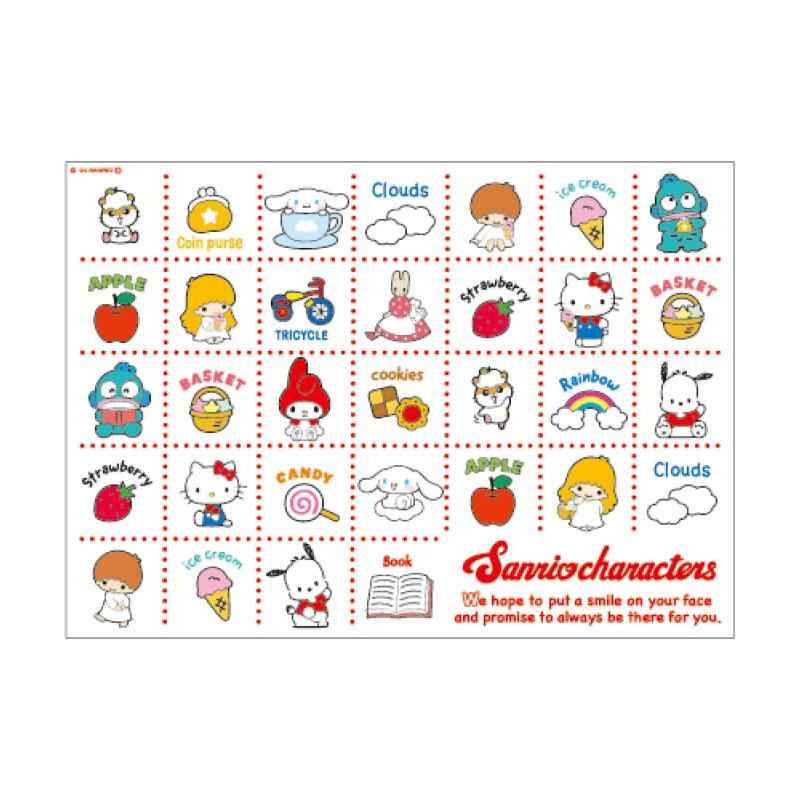 [スモール・プラネット] ポスターステッカー サンリオ みんな