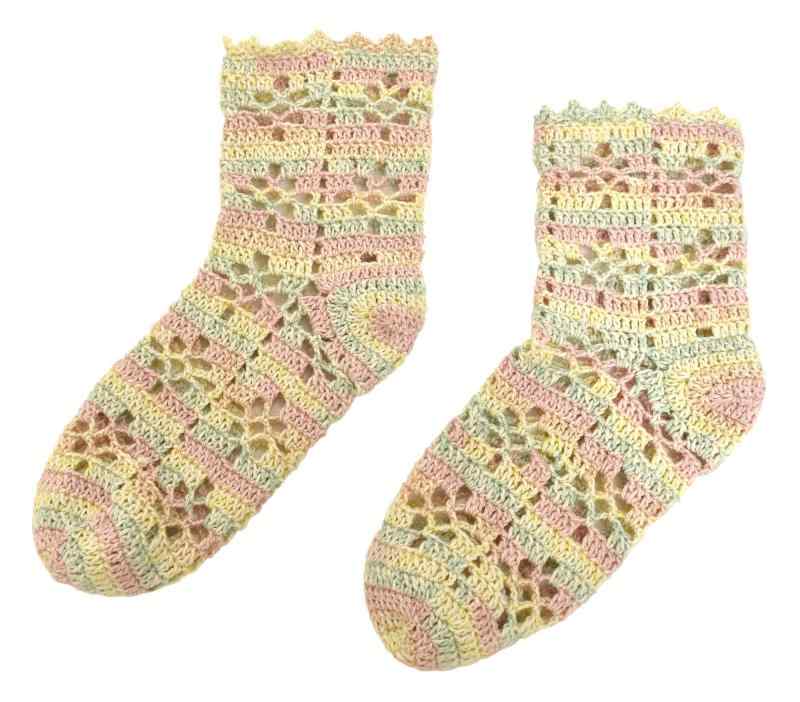 NASKA 手編みキット ナイフメーラ透かし編みソックス レディースサイズ(約23cm) COL.711 MY-15