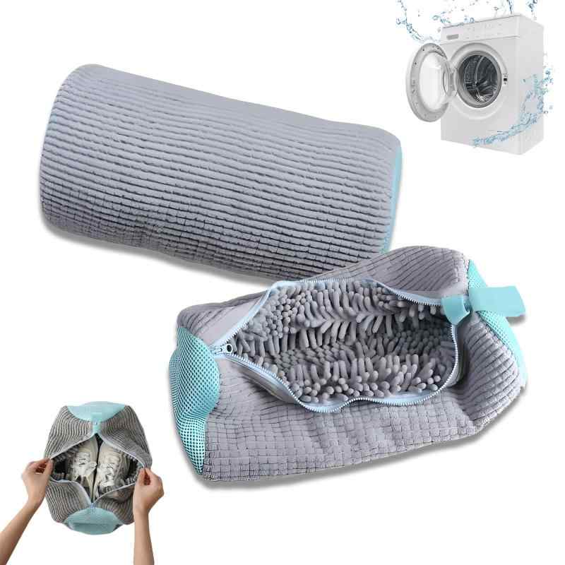 Yoseka 靴 洗濯ネット 2枚入り 靴洗いネット シューズ用 洗濯袋 靴用ランドリーネット 洗濯機対応 多機..