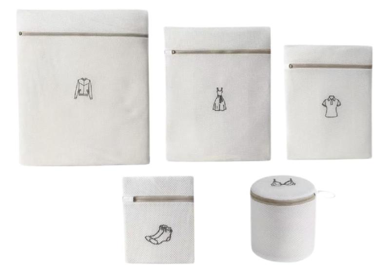 防变形 洗濯ネット 5枚セット 洗濯機専用 下着・ダウンジャケット・パンツ用 洗濯袋 収納にも使える 多目的 衣類保護